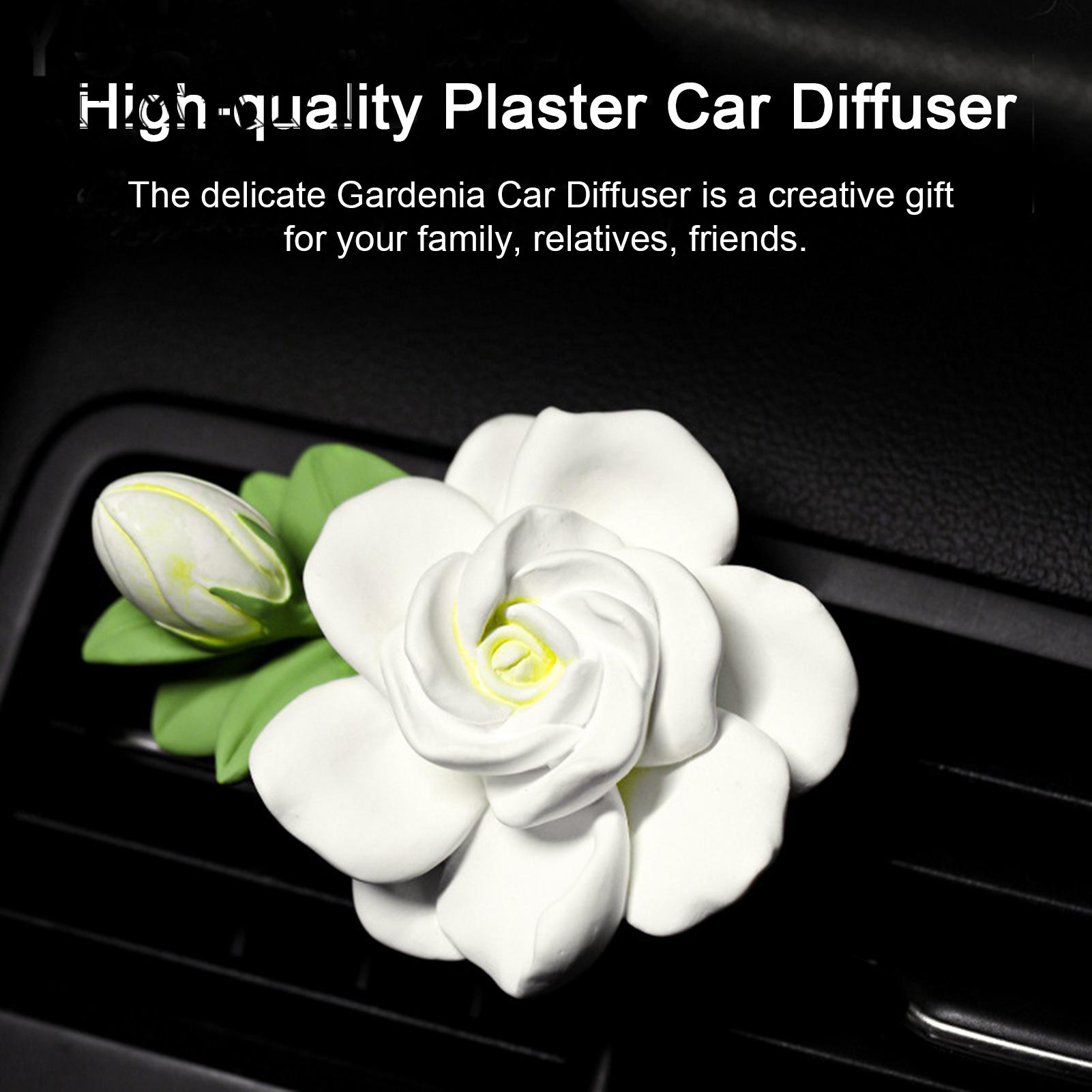 Car Therapy Diffuser Refresh Drive with Gardenia Car Air Freshener Therapy Essential Oil for Relaxation less Than Relaxing for Car. 