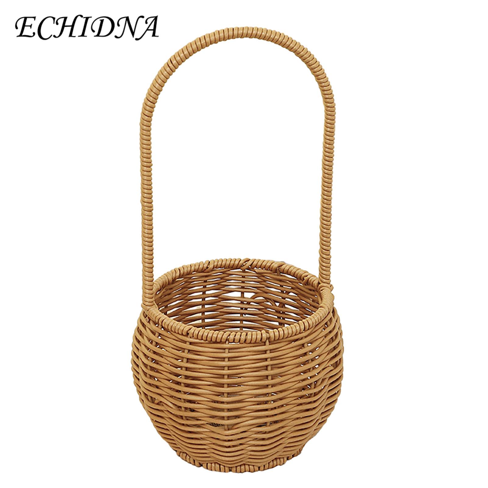 Dried Flowers Basket Handwoven Flower Basket for Home Wedding Garden Decor Southeast Asian Buyers' Favorite Diy Flower Basket