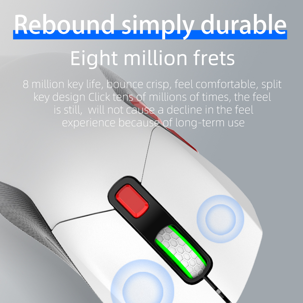 Zeus X Gundam Astray Redframe Replaceable Casing RGB LED Wired Gaming mouse-2Casings(GD-003). 