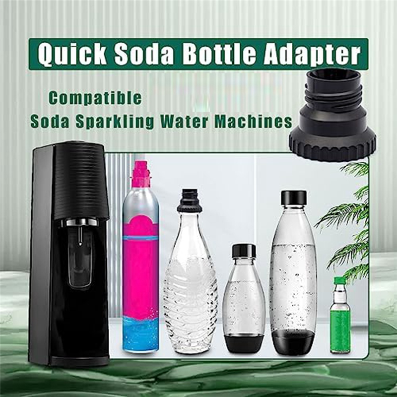 1 Piece Soda Streaming Machine Co2 Tanks Fit for Soda Water Compatible with Terra Soda Steam Maker, for Quick Connecting Glass Soda Bottle. 