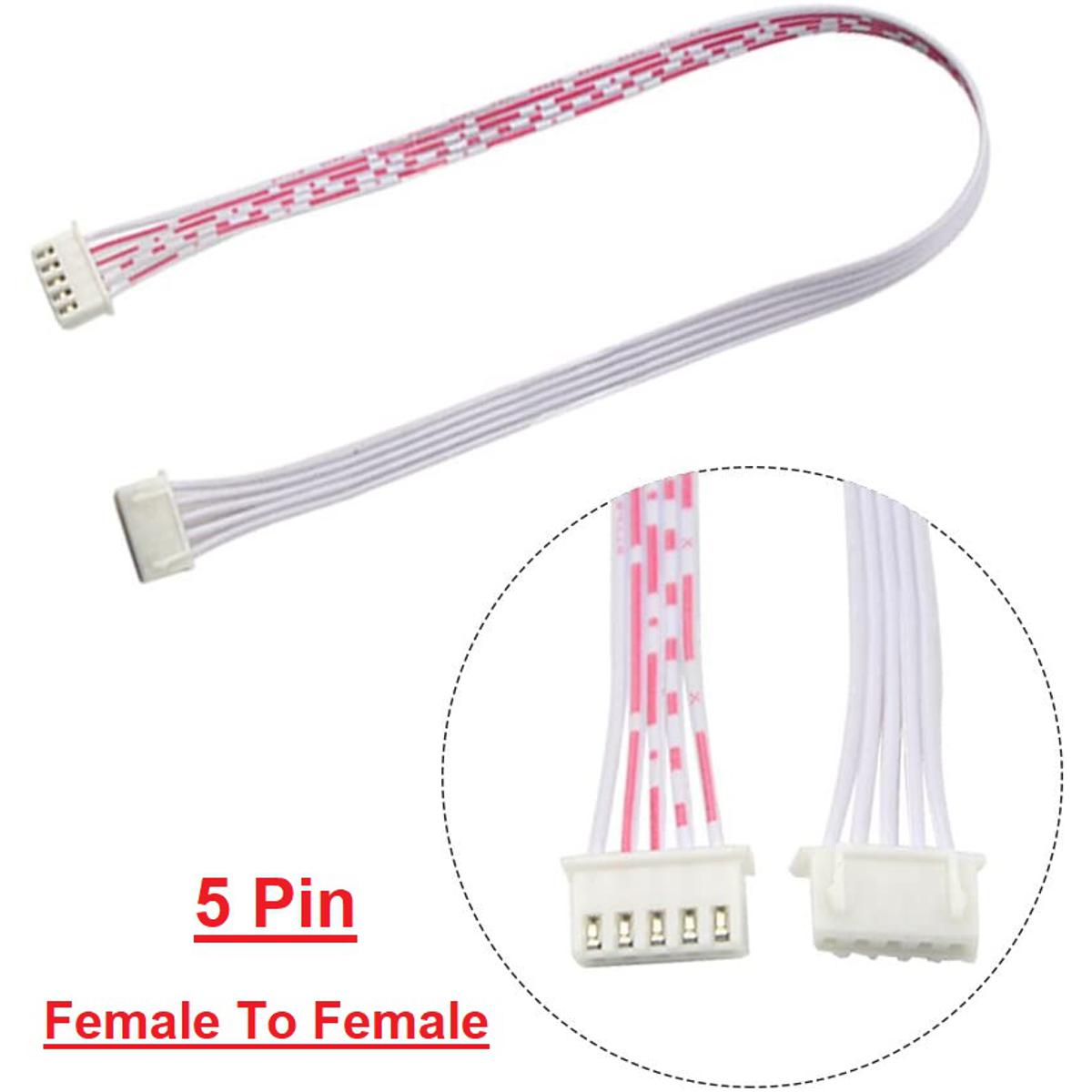 F-F 5Pin Female To Female 5 Pin Flexible 2.54mm Pitch JST XH Connector 27cm Wire With Cables For Electronics Engineering Projects Audio Video Sound Cables DIY