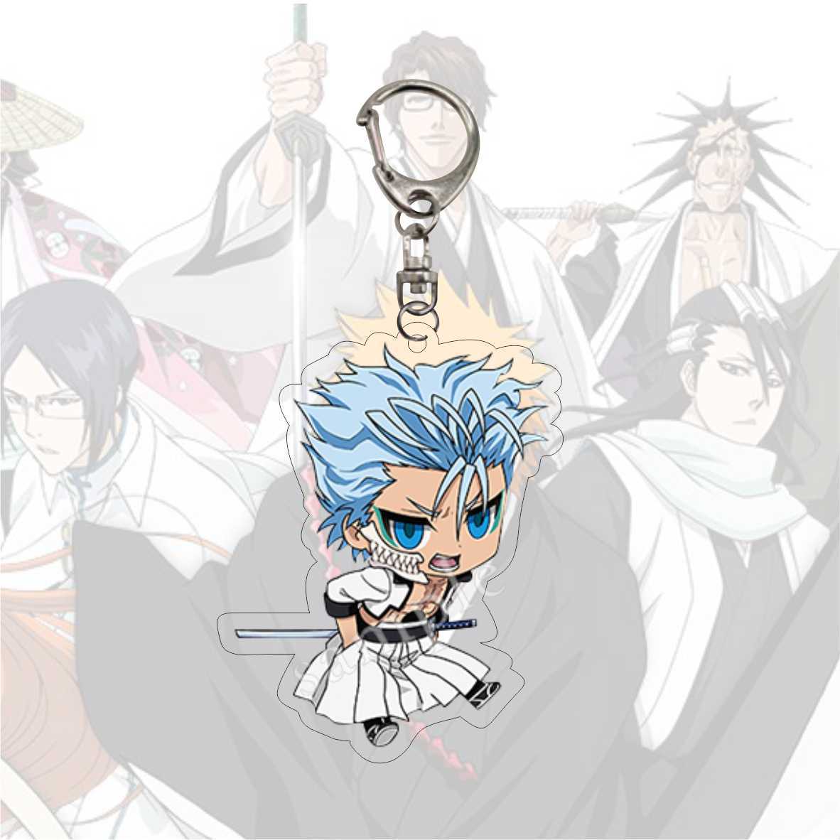 Hot Anime BLEACH Character Model Aizen Sousuke Ulquiorra cifer Grimmjow Jeagerjaques Acrylic Keychains Fans Christmas Gifts. 