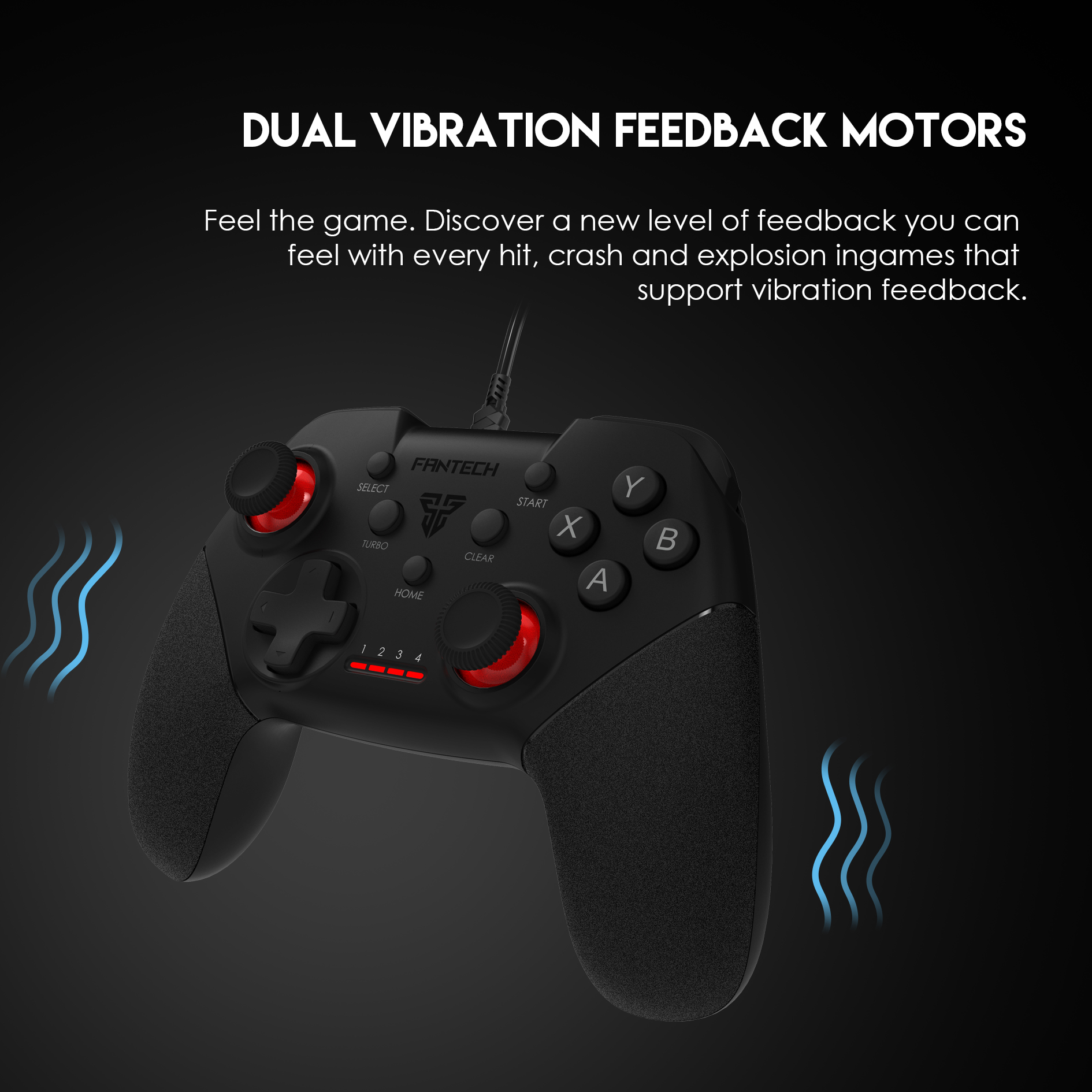 FANTECH GP13 SHOOTER-II Gamepad Wired PC Game Controller Joystick Dual Vibration Saturn for Windows PC PS3 Playstation Android Gamepad. 