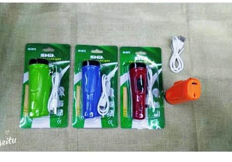 Rechargeable Led Flash Sd 8670 Torch Light - Illuminate Your Path With The Rechargeable Led Torch Light. 