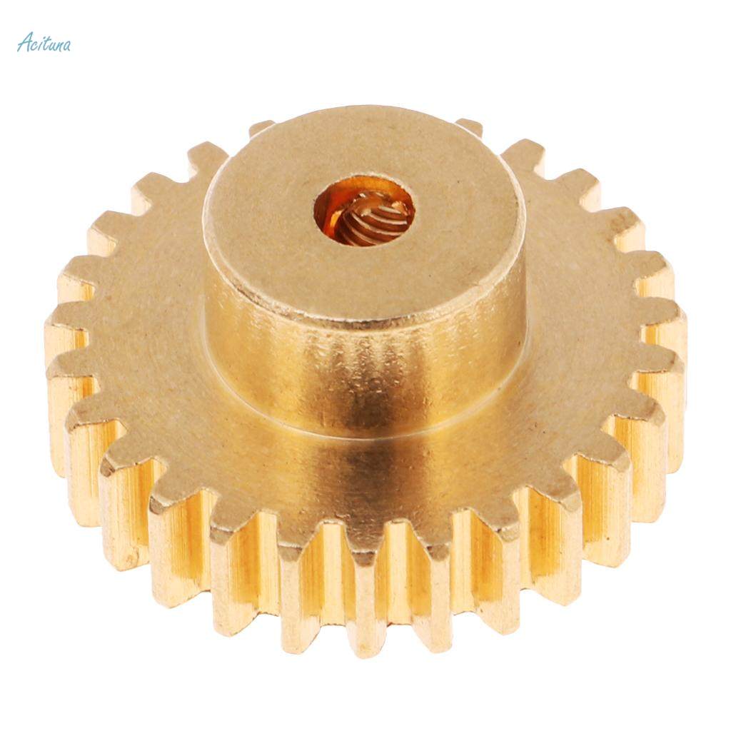 2pcs Golden 2cm Motor Opinion Gear Replacement for WLtoys A959-B Buggy