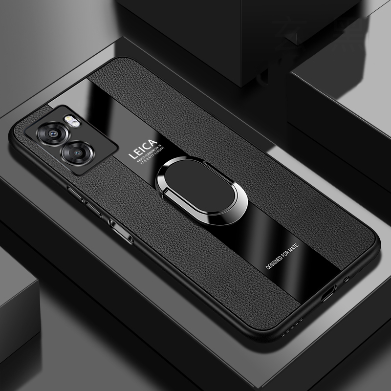 For Realme Narzo 50 5G Case Business Elliptical Bracket All-Inclusive Shockproof Leather Soft Silicone Fashion for Realme Narzo 50 Back Cover