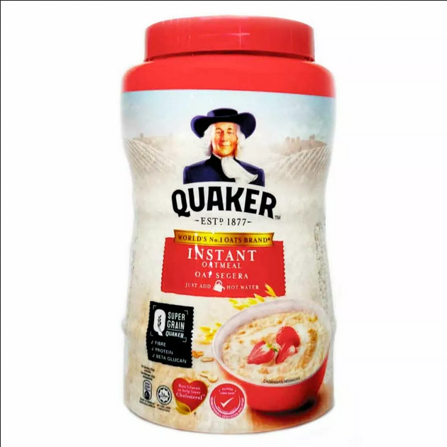 Quaker Instant Oatmeal Jar 1Kg(malaysia)