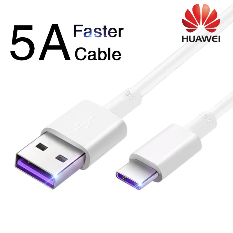 USB Type-C Fast Charging Data Cable For Huawei P10 / P10 Plus / P20 Lite / P20 Mate 30 Pro Mate 40 Pro P30 Pro USB Type C Cable - White. 