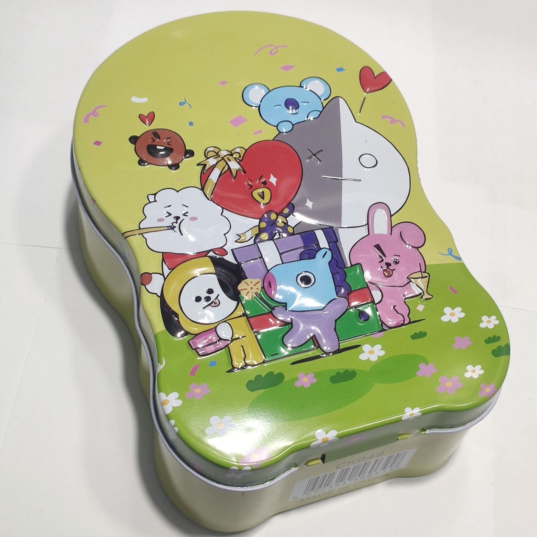 BTS Kpop Koya Chimmi Metal Coin Bank Box with Lock. 