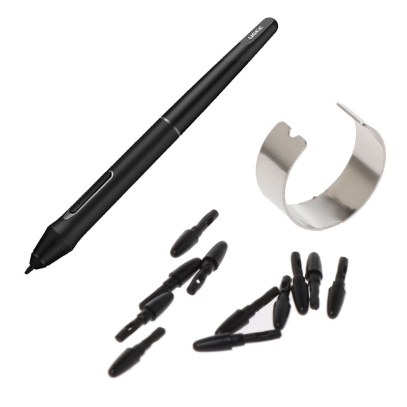 Passive Graphic Drawing Pad Pen Nibs for XP-Pen H640P VEIKK A30 A50 Tablet Stylus Digital Pen Tips , 10-Pack - Black J60A. 