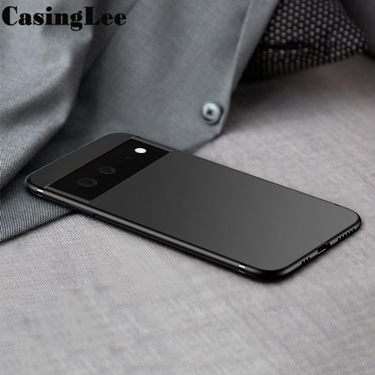 CasingLee For Google Pixel 6 case Ultra Thin Smooth silicon Matte Back Soft Cover Google Pixel6 Phone case cover For girls and Boys
