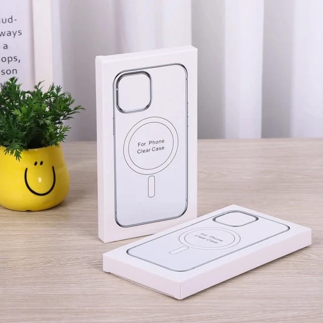 MagSafe Frame Case for iPhone 11 to 15 Pro Max -Clear. 
