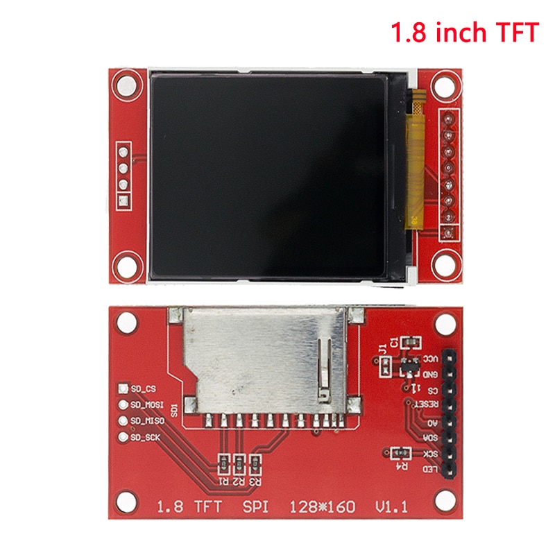 TFT Display 0.96/1.3/1.44/1.77/1.8/2.4/2.8 inch IPS 7P SPI HD 65K TFT Full Color LCD Module ST7735 Drive IC 80*160 For Arduino. 
