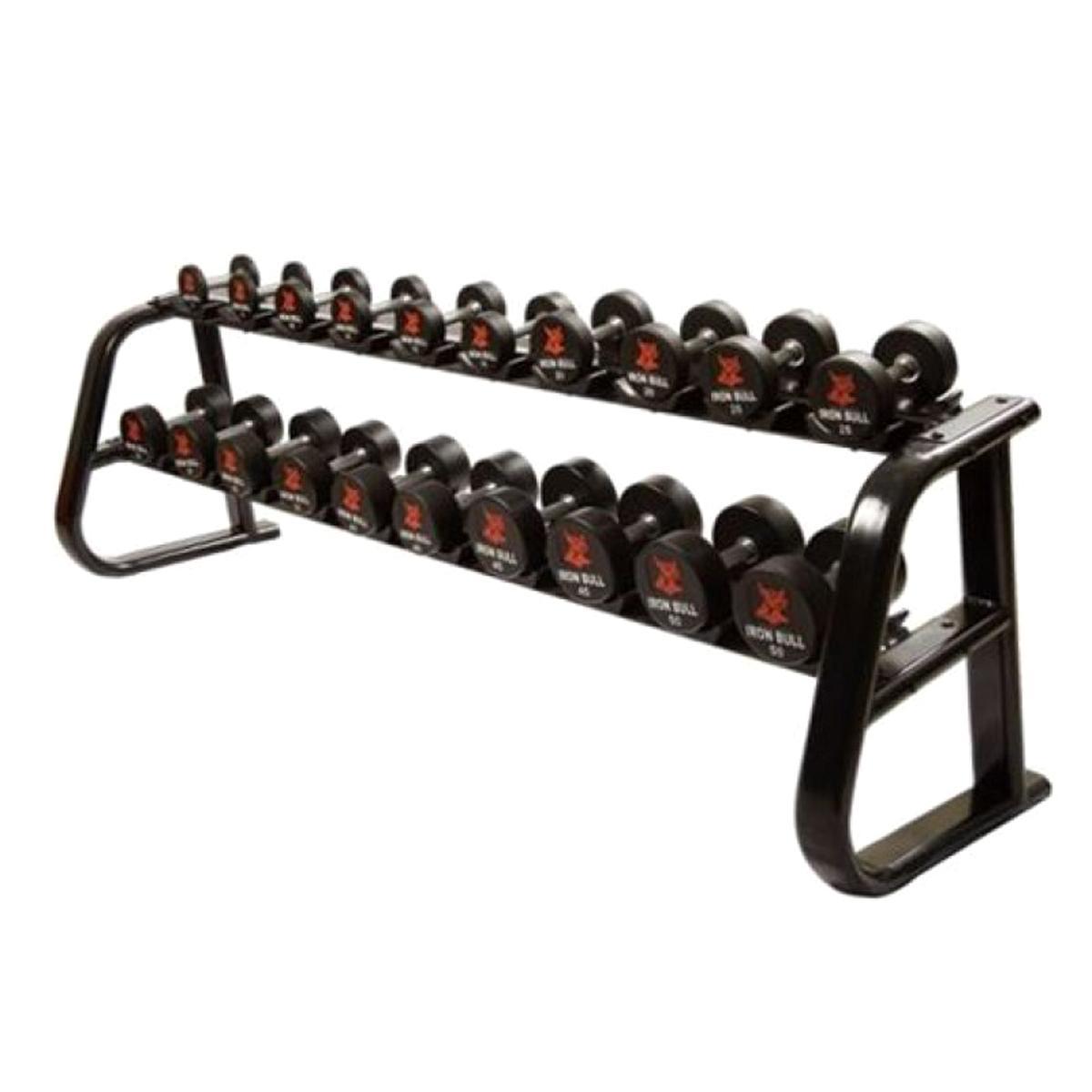 Iron Bull Dumbell Rack with Dumbells