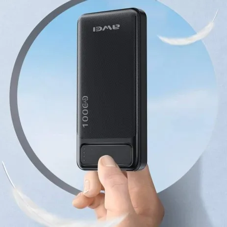 Awei P5K 10000mAh Dual USB Port Power Bank Fast Charging Micro USB and Type C Input Power Bank