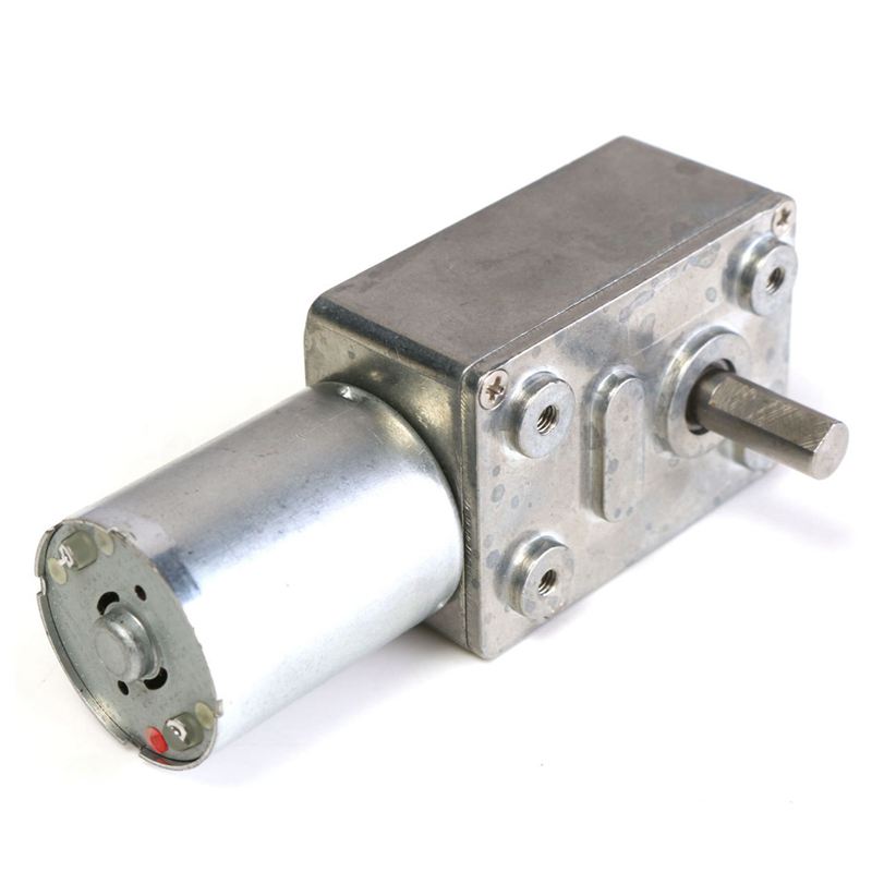 GW370 12V 6rpm Reversible High Worm Geared Motor Torque Turbo DC Motor 35A. 