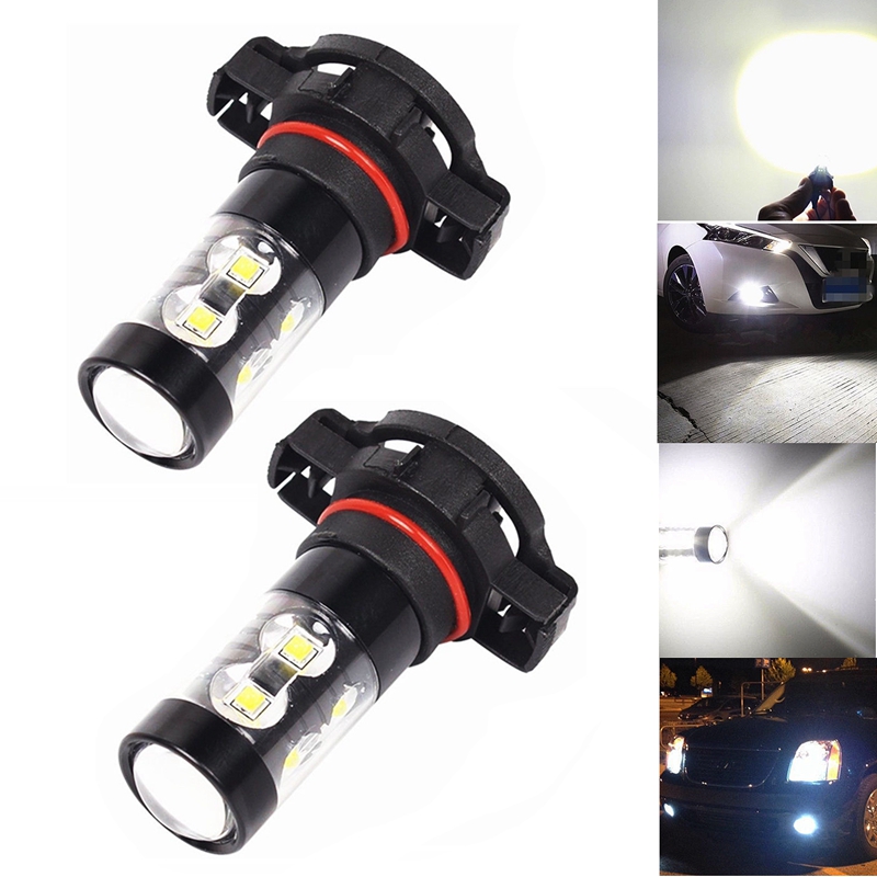 2x 50W CREE 5202 H16 6000K POWER Super White LED Fog Lights Driving Bulbs DRL