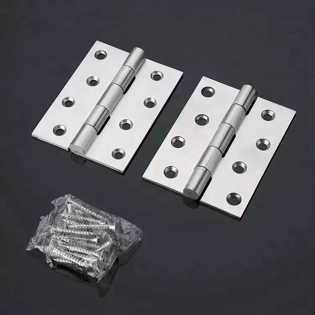 4" SS Door Hinges(8ps),4mm without cap. 
