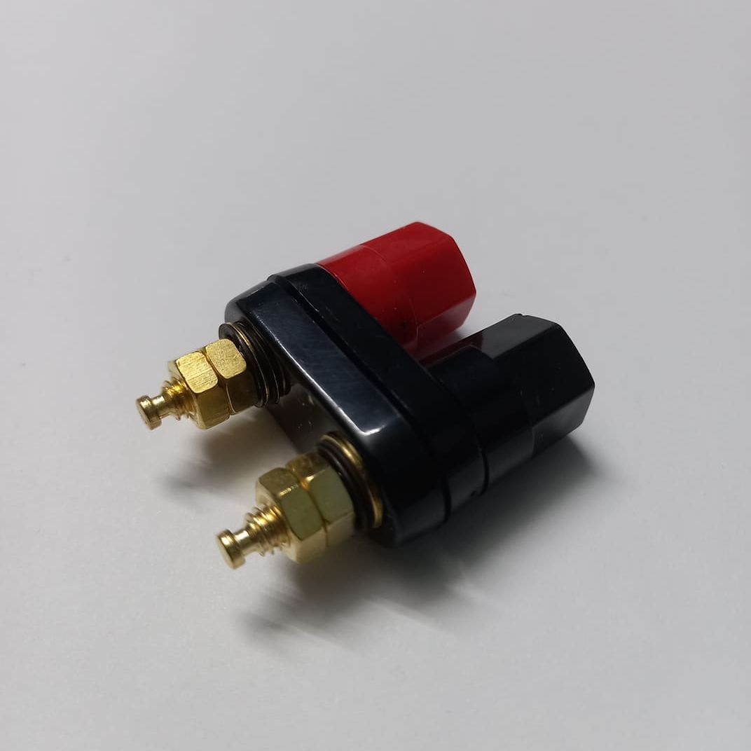 M5 Dual Binding Post Terminals M5 Thread Power Amplifier Speaker Connector 2-Way Banana Plug Jack Socket Red Black Audio Amplifiers 4mm Banana Plug Terminal Electrical Circuitry & Parts. 