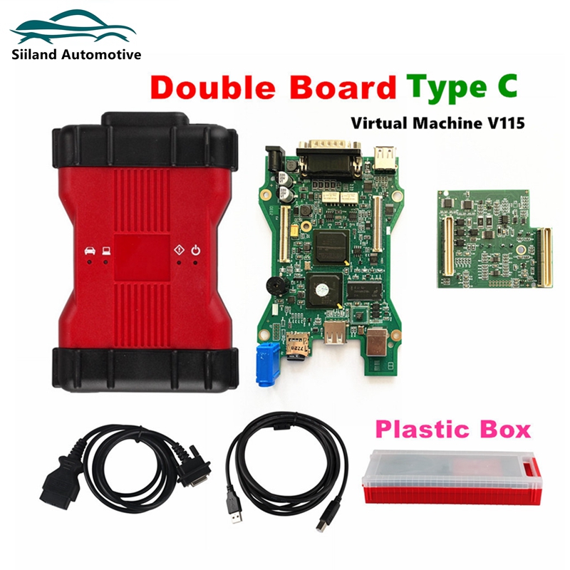 Multi-language V280.21 VCM 2 PRO IDS Mazd V94 And For Fo-rd V101 UCDS OBD2 Diagnostic Tool Double Board Type C Virtual Machine