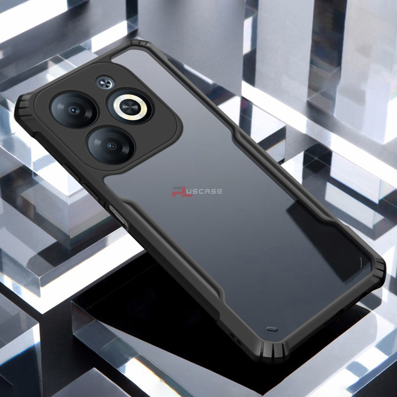 PlusCase for Infinix Smart 8 Case Air Cushion Hard Clear Shockproof Back Cover. 