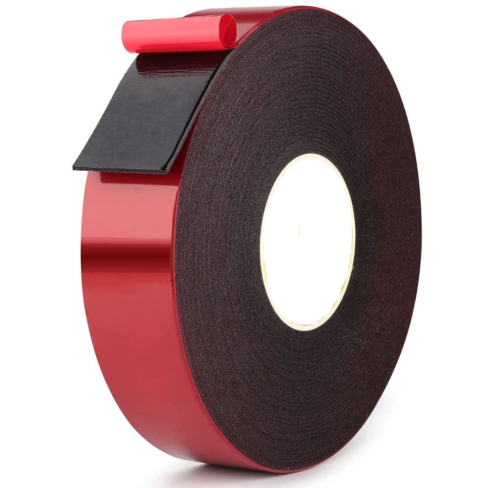 1inch x 33 Ft Red Car Tapes 2 Sided Double Sided Tape Foam Tape Strong Adhesive Mounting Tape