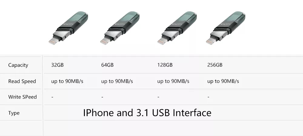 Pendrive 256GB iXPAND  Flip USB 3.1OTG iPad iPod MFi USB Flash Drive  OTG USB3.0 SDIX40N Pen Drive (32GB, 64GB, 128GB, 256GB) lightning USB Stick pendrive for iPhone iPad iPod APPLE MFi. 