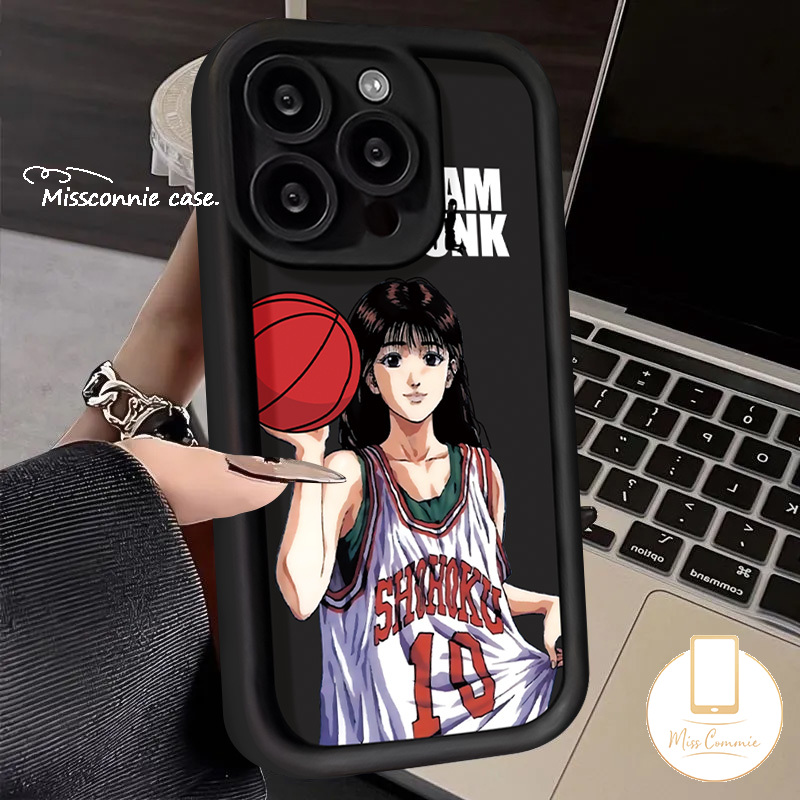 Akagi Haruko Sakuragi Hanamichi Graffiti Cover Compatible for IPhone 7Plus XR 12 14 11 13 15 Pro Max 8 6 7 15 6S Plus X XS Max SE 2020 Slum Dunk Couples Angel Eyes Soft Case. 