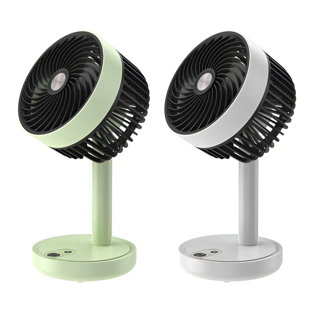 DURATION POWER DP-7639 Rechargeable 4000mAh Battery Three Speed Modes Up-Down Adjustable Desk Fan. 