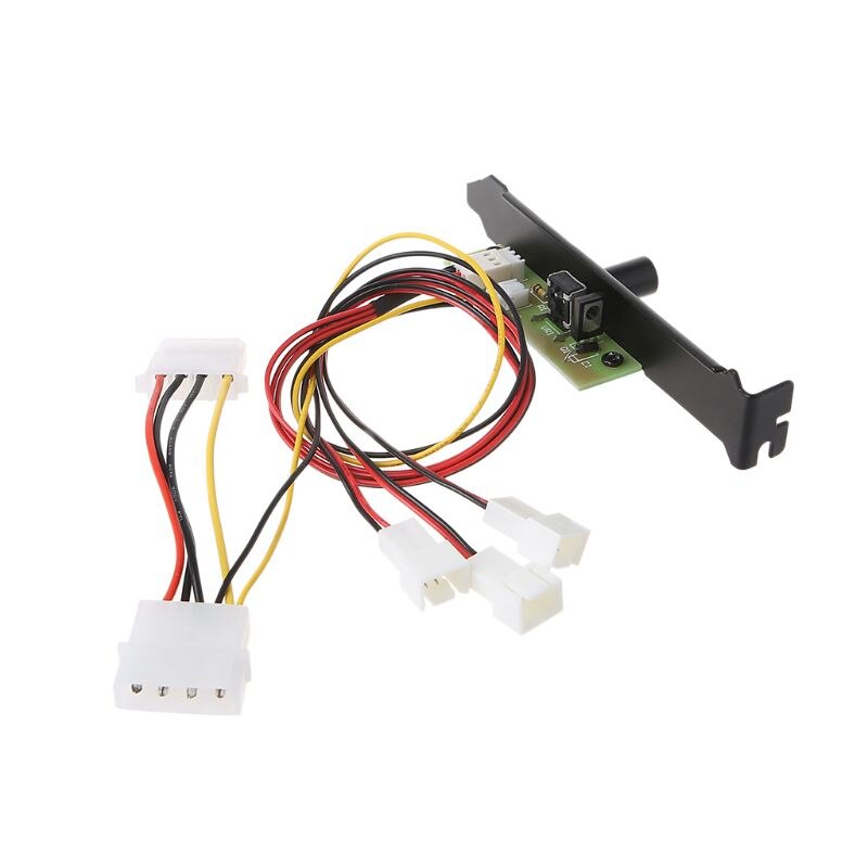 3 Channel Computer PC Cooling Fan Controller Cooler Speed Regulator For PCI Temperature Control Regulation CPU Housing VGA HDD F. 