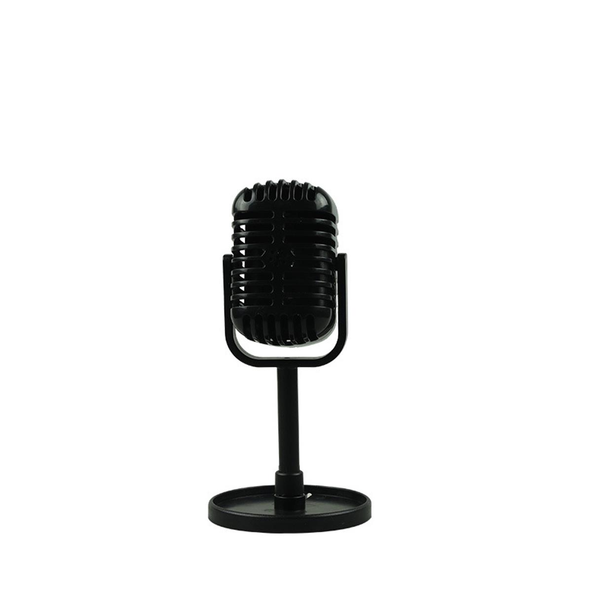 Simulation props mic Classic Retro Dynamic Vocal Microphone Vintage Style Mic Universal Stand Compatible Live Performance Karaoke Studio Recording