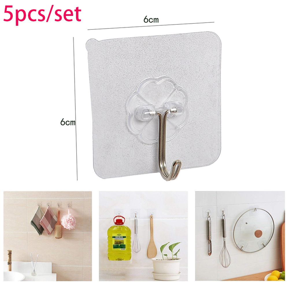 Wall Hooks Multicolor Adhesive Hook Backpack Handbag Door 4 Pcs 大好き