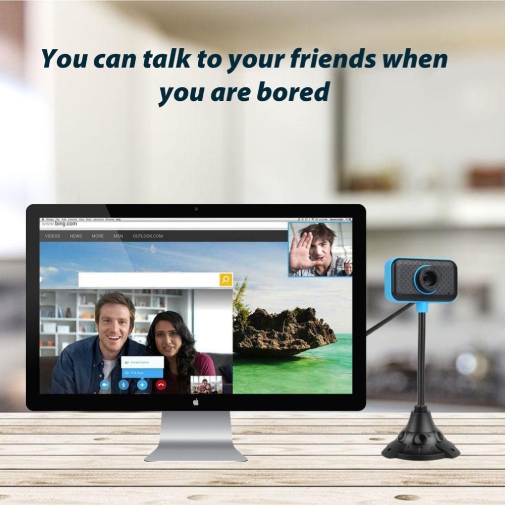 Web cam Flexible USB 2.0 480P Video Camera Computer PC Digital Webcam with Microphone. 