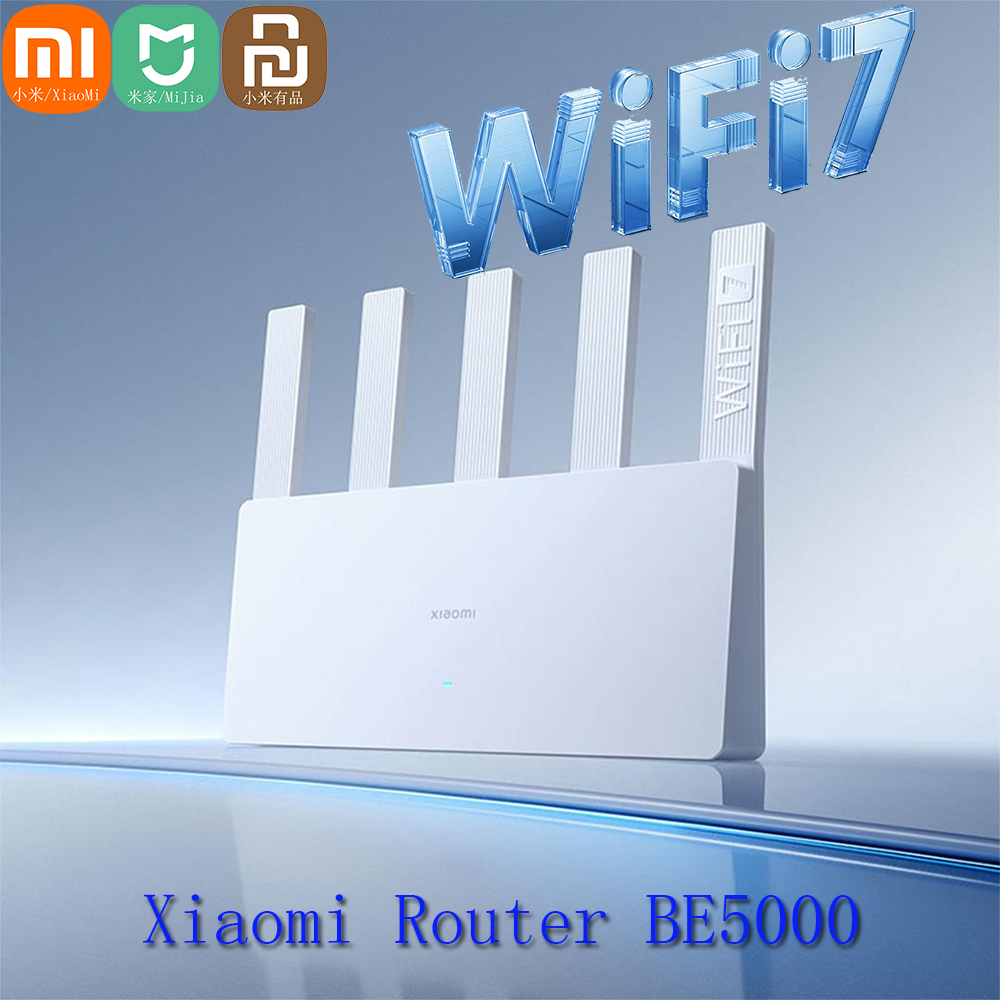 Xiaomi Mijia Mi BE5000 2.5G Wifi 7 Wiress Router Mesh Group 2.4GHz 5GHz MLO Dual Band Works with External Amplifier