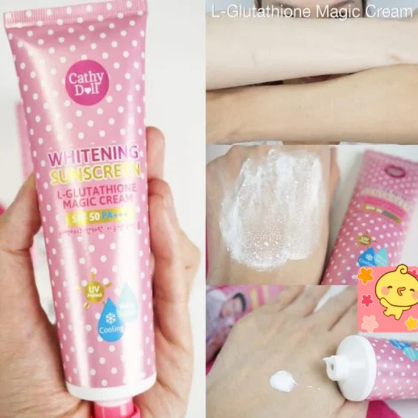 Cathy Doll SPF 50 Whitening Sunscreen L-glutathione Magic Cream - 138ml. 