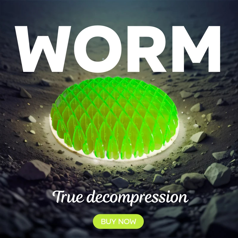 Fidget gadget in the form of a worm. 