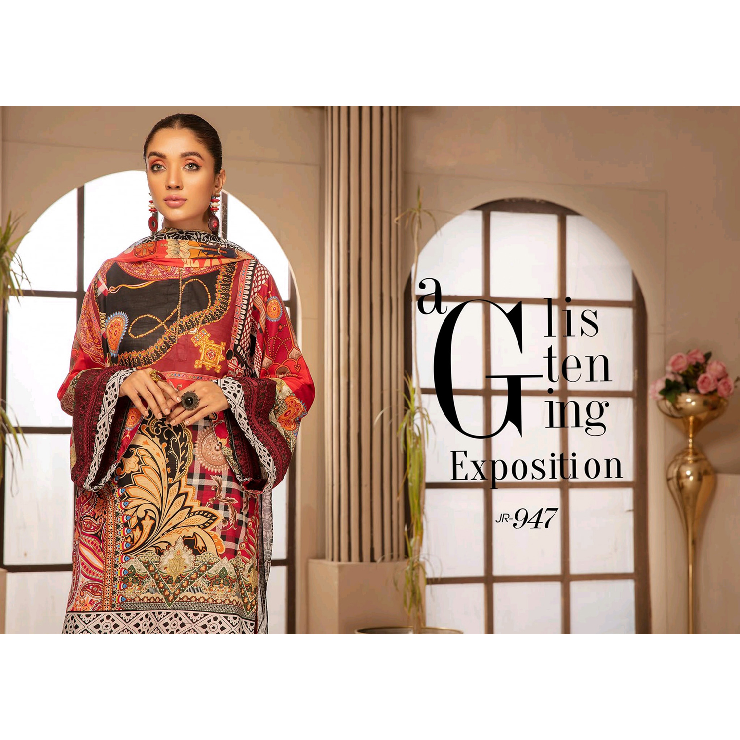 JOHRA by Satrangi Embroidered Digtil Printed Lawn with Chiffon Dupatta. 