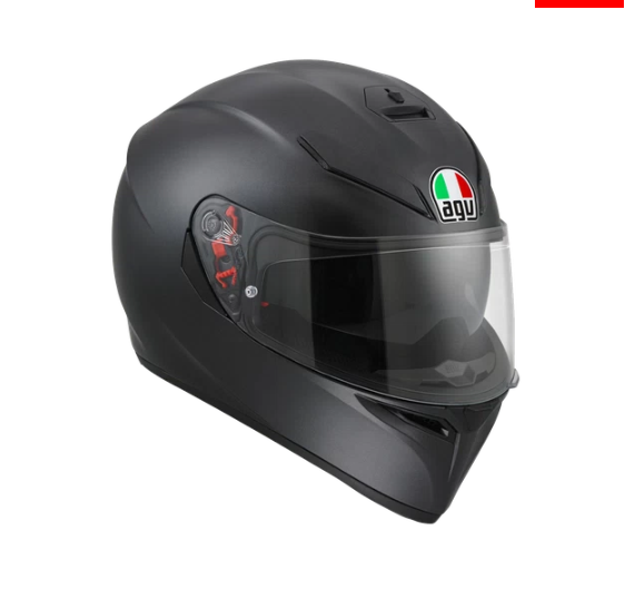 K3 SV AGV E2205 SOLID MPLK  MATT BLACK FULL FACE BIKE HELMET