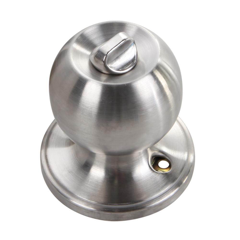 Round Door Handle Door Knobs Lock Stainless Steel Entrance Passage
