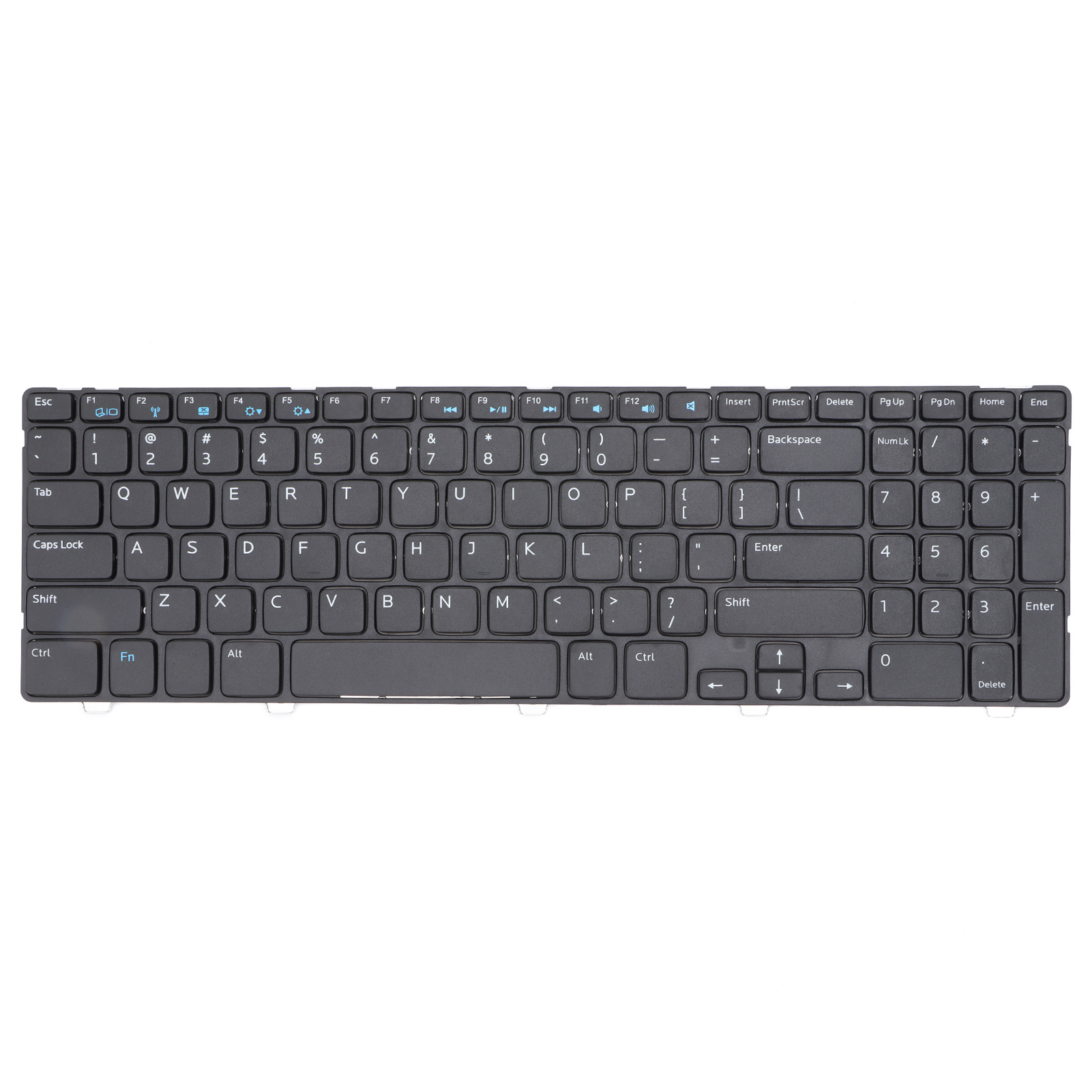 Replacement Keyboard Durable Convenient Replace Keyboard for DELL 15R‑5521/3521/2521/3537/5528/2528/5537/5535Black. 