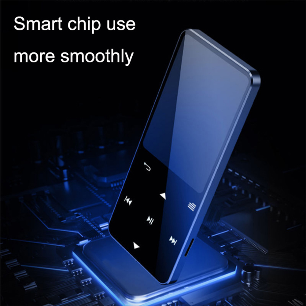 Bluetooth MP3 MP4 Player 8G HiFi Music Player Supports Card,with FM Alarm Clock Pedometer E-Book Built-in Speaker-Silver. 