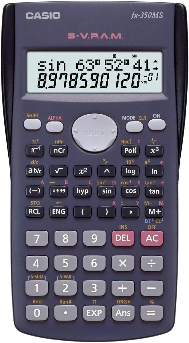 Scientific Calculator FX-350MS Calculator Standard Scientific Calculator With 240 Functions & 2 Line Display