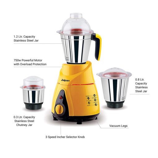 Jaipan Multipurpose  3 in 1 Blender and Mixer Grinder Buttler-750w. 