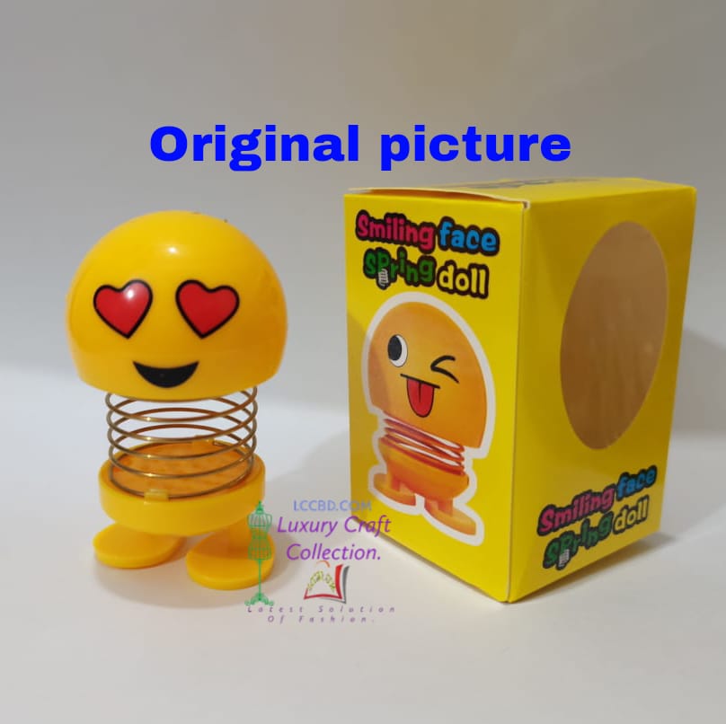 2  pieces large size Emoji spring toy. 