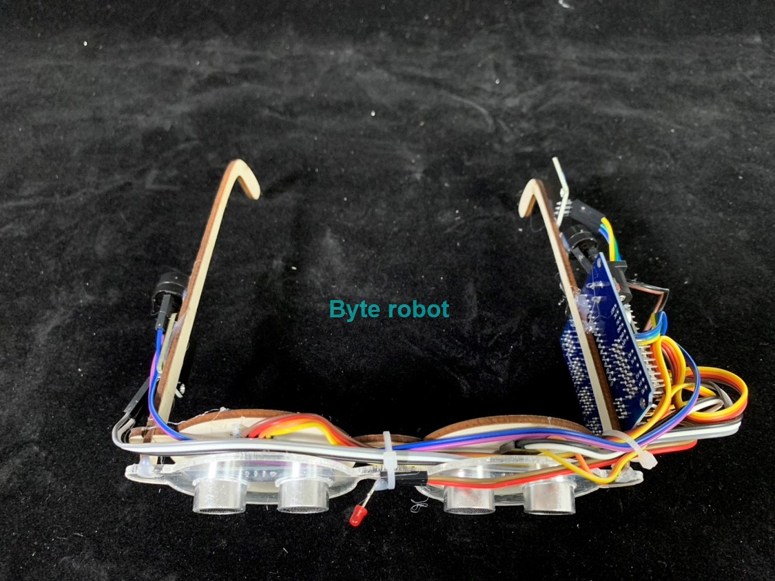 Bionic Blind Glasses Robot Ultrasonic Buzzer Vibrates Detect Obstacles Robot Eye Creative Technology for Arduino Robot DIY Kit. 