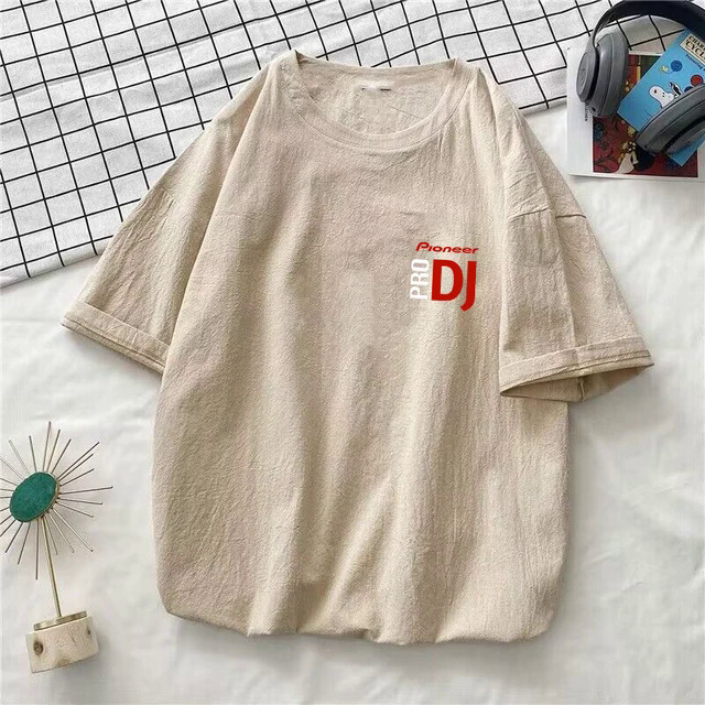 Pioneer Pro Dj Washed Cotton T Shirt Streetwear Short Sleeve Tshirts Men Women Summer Clothing T-shirt Tees Tops. 
