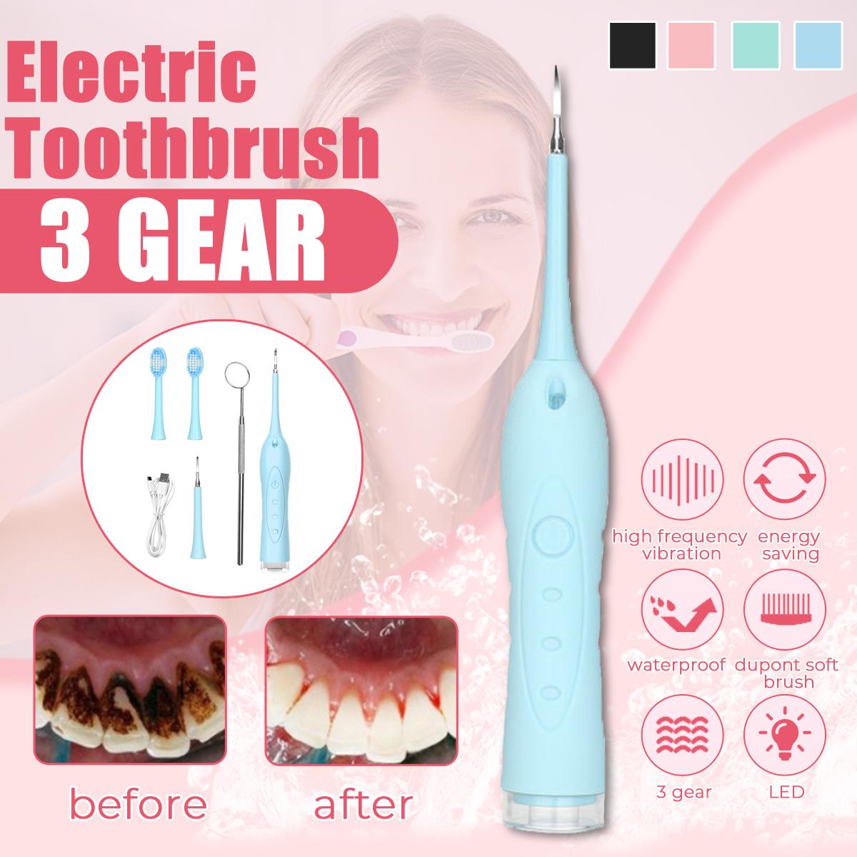 Portable Electric Sonic Scaler Tooth Calculus Remover Tooth Stains