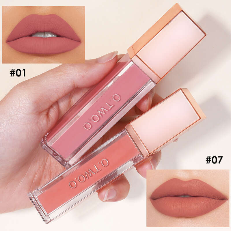 O. TWO O high energy dense fog 18 color non stick cup velvet matte lip gloss lipstick 1017. 
