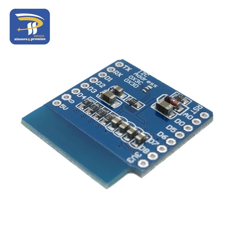 【Hey my home】0.66" inch For Wemos Oled IIC I2C LCD OLED Dispaly Shield Arduino Compatible For WeMos D1 Mini SSD1306 OLED Shield. 
