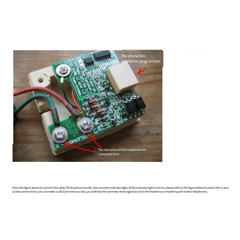 Pulse to Dual Tone Converter Dial Phone Multi-Frequency Sound. 